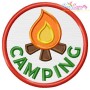Camping Badge Applique Design Pattern-1
