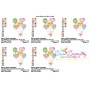 Mother's Day Balloons Embroidery Design Pattern-2