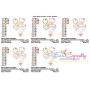 Mother's Day Balloons Applique Design Pattern-2