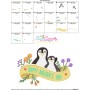 Mother's Day Penguins Embroidery Design Pattern-3