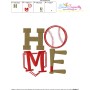 Baseball Home Machine Embroidery Design Pattern-3