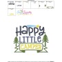 Happy Little Camper Embroidery Design Pattern-3