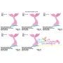 Mermaid Tail Embroidery Design Pattern-2