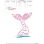 Mermaid Tail Applique Design Pattern-3