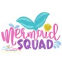 Mermaid Squad Embroidery Design Pattern-1