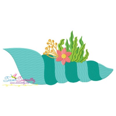 Auger Shell Embroidery Design Pattern-1