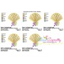 Cockle Shell Applique Design Pattern-2