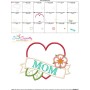 Mom Heart Applique Design Pattern-3