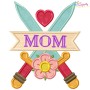 Mom Tattoo Swords-2 Applique Design Pattern-1