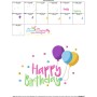 Happy Birthday Balloons Embroidery Design Pattern-3