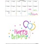 Happy Birthday Balloons Applique Design Pattern-3