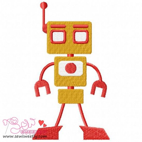 Robot-1 Embroidery Design Pattern-1