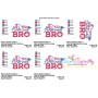 All American Bro Patriotic Lettering Embroidery Design Pattern-2