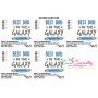 Best Dad in The Galaxy Lettering Embroidery Design Pattern-2