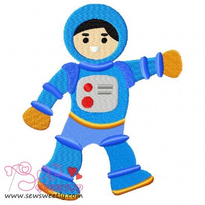 Astronaut-1 Embroidery Design Pattern-1