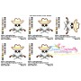 Cowboy Character Skull Applique Design Pattern-2