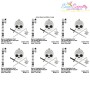 Knight Character Skull Embroidery Design Pattern-2