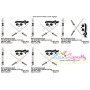 Ninja Character Skull Applique Design Pattern-2