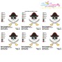 Pirate Character Skull Embroidery Design Pattern-2