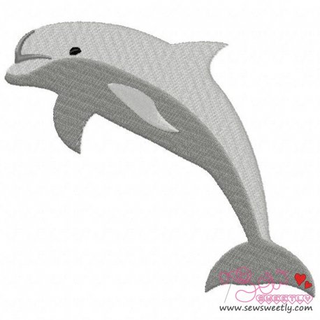 Dolphin Embroidery Design- 1