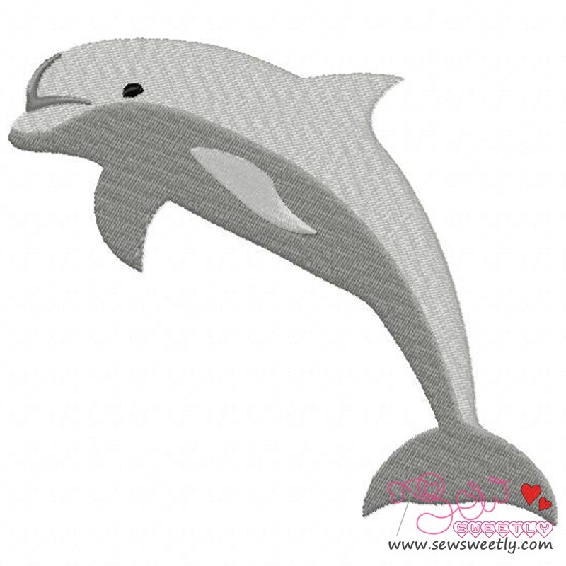 Dolphin Machine Embroidery Design