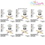 Baker Profession Skull Embroidery Design Pattern-2