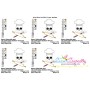 Baker Profession Skull Applique Design Pattern-2