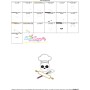 Baker Profession Skull Applique Design Pattern-3
