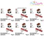 Hairstylist Profession Skull Embroidery Design Pattern-2