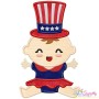 Patriotic Baby-3 Applique Design Pattern-1