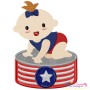 Patriotic Baby-2 Applique Design Pattern-1