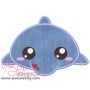 Cute Dolphin Applique Design Pattern-3