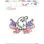 Patriotic Bald Eagle-3 Embroidery Design Pattern-3