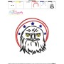 Patriotic Bald Eagle-1 Embroidery Design Pattern-3