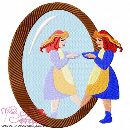Magic Mirror Embroidery Design- 1