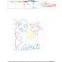 Celebrate Balloons Patriotic Colorwork Block Embroidery Design Pattern-3