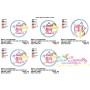 Color Satin Stitches Tea Time-4 Embroidery Design Pattern-2