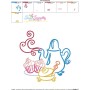 Color Satin Stitches Tea Time-6 Embroidery Design Pattern-3