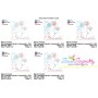 Fireworks Patriotic Colorwork Block Embroidery Design Pattern-2