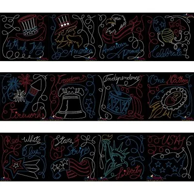 4th of July Patriotic Redwork Blocks Embroidery Design Bundle-1