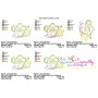 Color Satin Stitches Tea Time-3 Embroidery Design Pattern-2