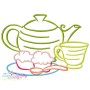 Color Satin Stitches Tea Time Embroidery Design Bundle-6