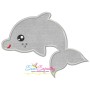 Baby Dolphin Applique Design Pattern-1
