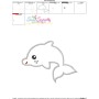 Baby Dolphin Applique Design Pattern-3
