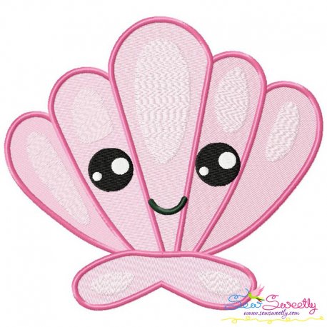 Baby Seashell Embroidery Design Pattern