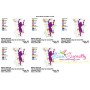 Spring Flowers Dancing Girl-8 Embroidery Design Pattern-2