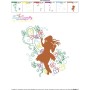 Spring Flowers Dancing Girl-5 Embroidery Design Pattern-3