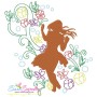 Spring Flowers Dancing Girls Embroidery Design Bundle-6