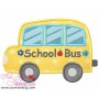 School Bus Applique Design Pattern-2