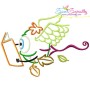 Reading in Fall Monsters Embroidery Design Bundle-10